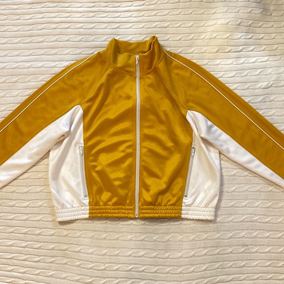 BDG Track Jacket ~ XL ~ Yellow and White - Picture 5 of 13